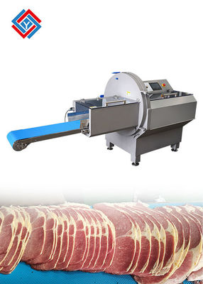 Inlet makan besar 250mm Lebar Heavy Duty Industrial Frozen Beef Meat Slicer Machine