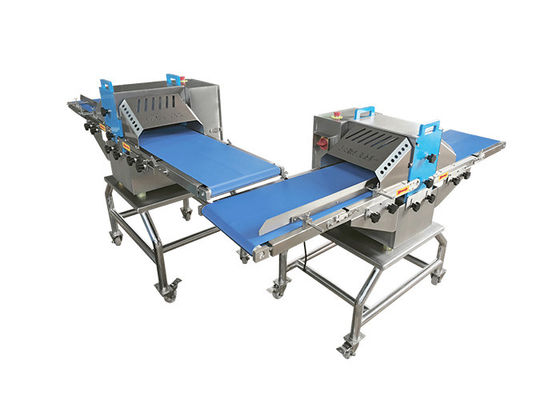300mm Dalam Makanan Daging Babi Komersial Babi Babi Strip Daging Dan Cube Mesin Pemotong 500KG / H