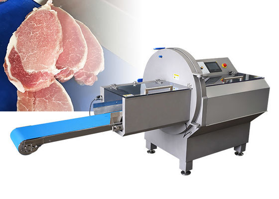 Industri JY-25K Elektronik Slicer Daging Horisontal Dengan Outlet Sabuk Conveyor