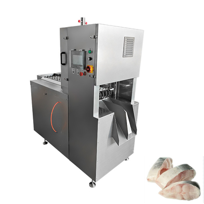 8PCS Blade Auto Band Meat Saw Cutter dan Mesin Pemotong Ikan Beku dengan Panel Kontrol Sentuh