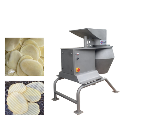 Mesin Pemotong Wortel Multi Fungsi 3T/ Jam Keripik Kentang Crinkle Cutter Pemotong Bergelombang