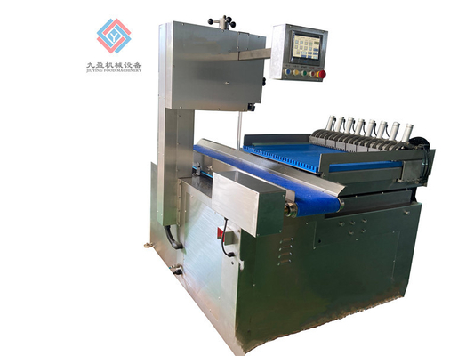 7.2HP Mesin Pengolah Daging Industri Listrik Ikan Babi Sapi Steak Beku Tulang Band Double Saw Cutter