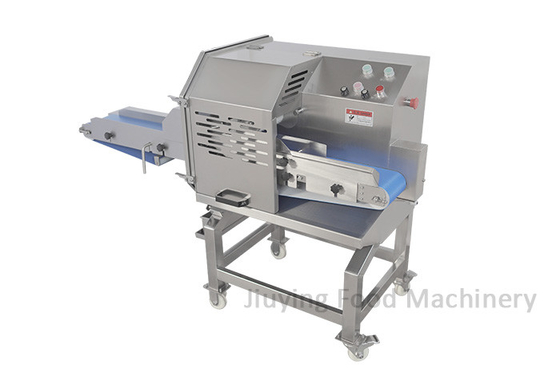 145mm Feeding Inlet Width Conveyor Cutting Machine Untuk Daging Yang Dimasak Dan Didinginkan