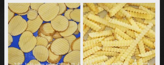 Industri Kentang Cassava Yam Wave V Flat Chips Slicing Mesin Membuat 1